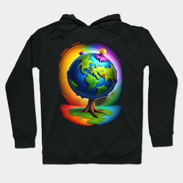 Earth Day Celebration Hoodie by Hunter_c4 "Click here to uncover more designs"